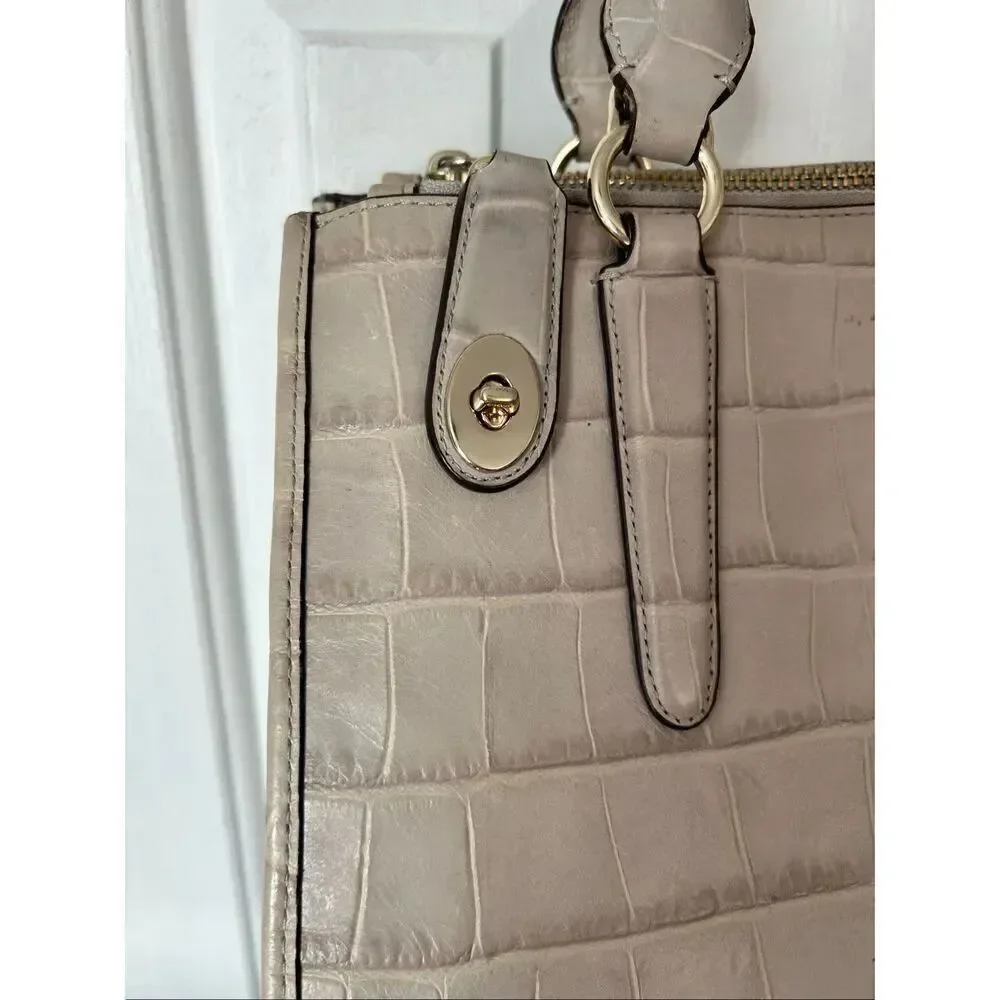 Coach embossed crocodile